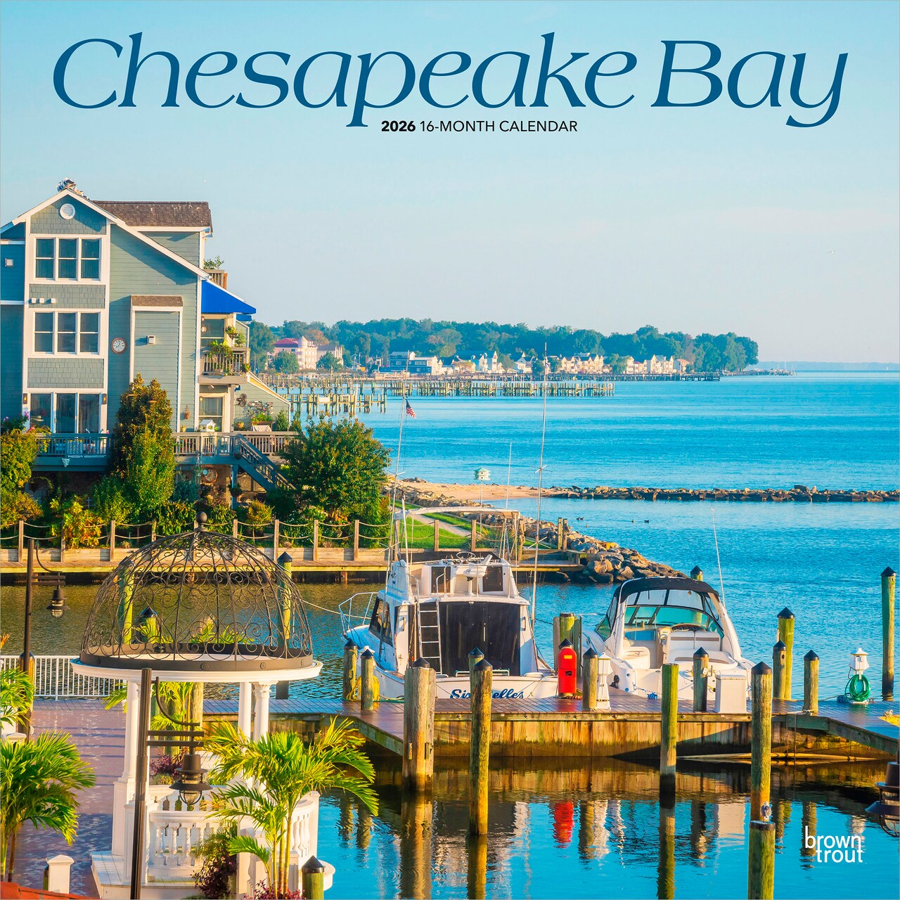 Chesapeake Bay | 2026 12 x 24 Inch (Hanging) Monthly Square Wall Calendar | Plastic-Free